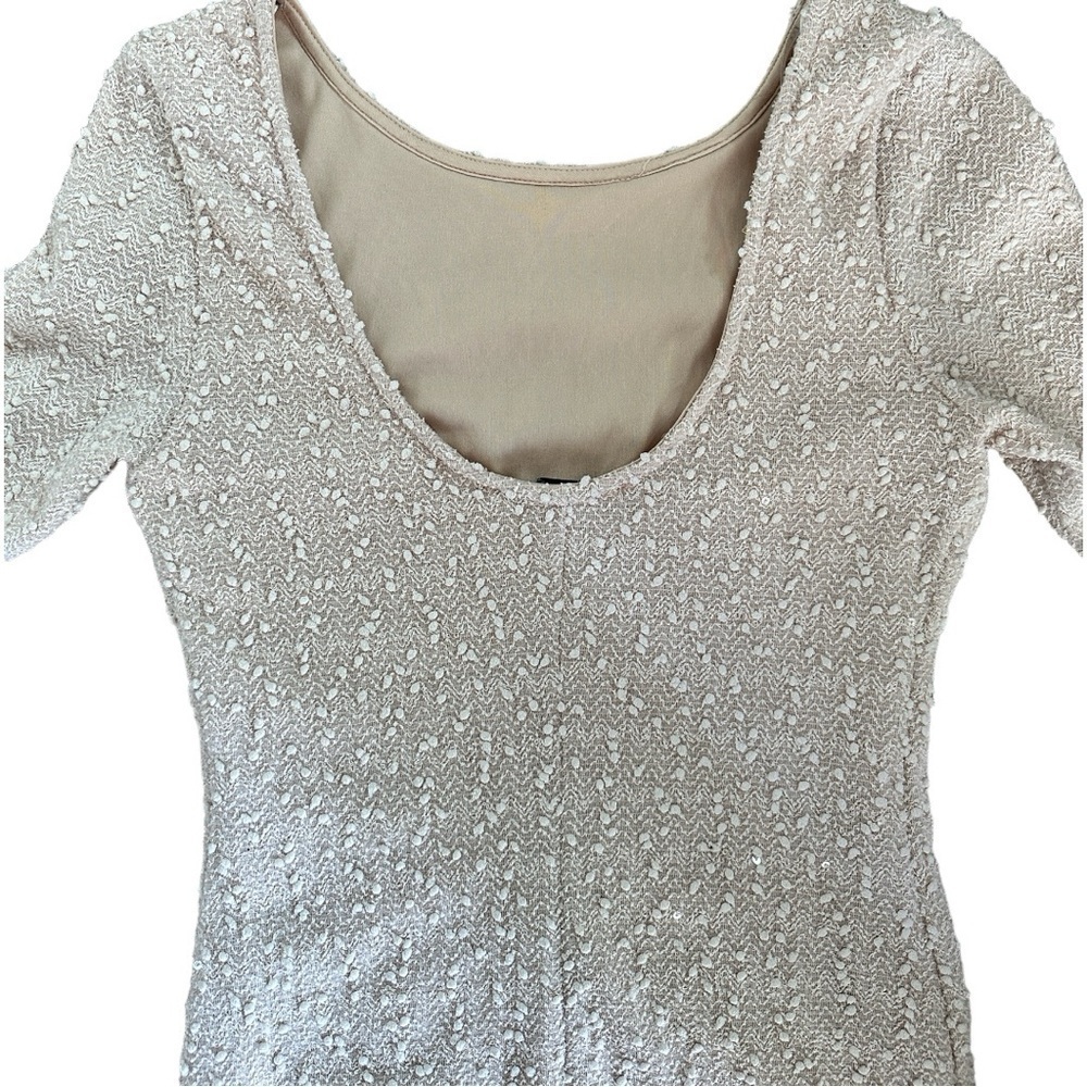 Forever 21 | Cream coloured BodyCon Dress | size Medium - Picture 6 of 8